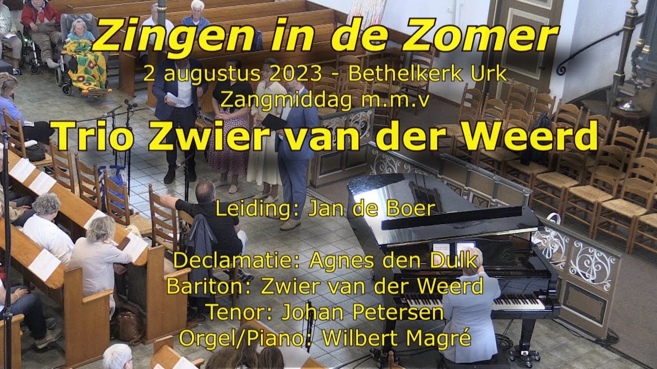 4e Zangmiddag met Trio Zwier van der Weerd
