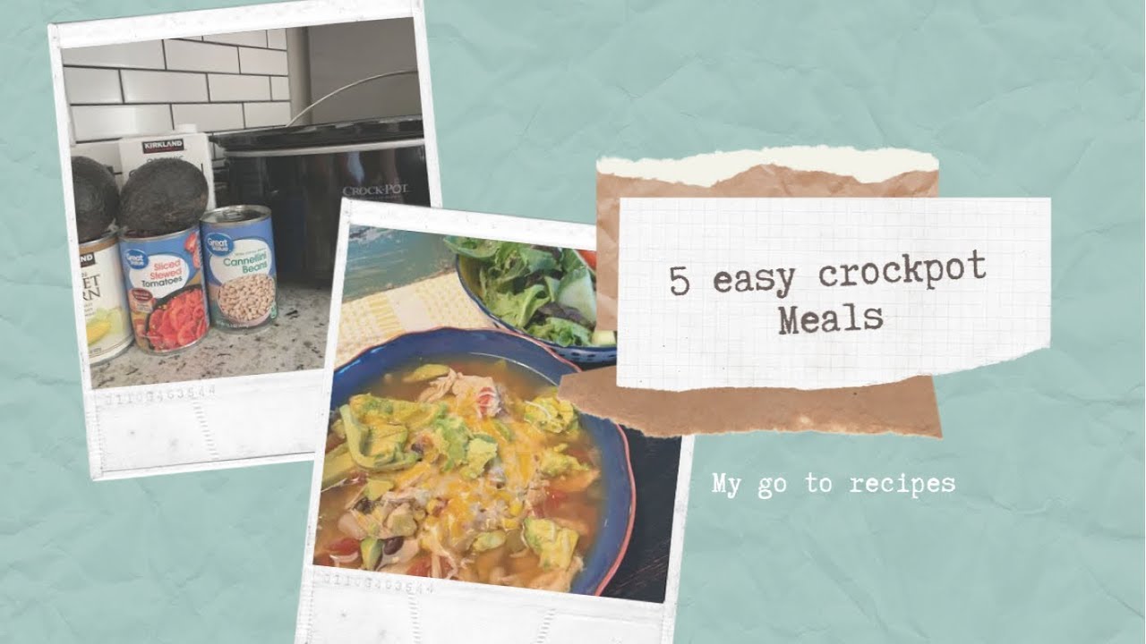MY GO TO CROCKPOT MEALS||HEALTHY MEALS ON A BUDGET||BUSY FALL NIGHTS!