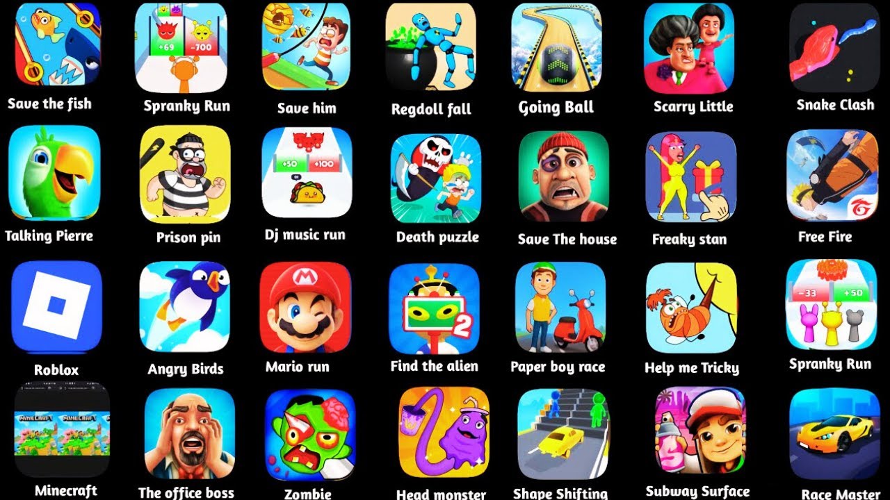 Roblox,Zombie Age 3,Ball V - Red Boss Challenge,Poppy Playtime 5,99 Nights in the Forest,Ink Game...