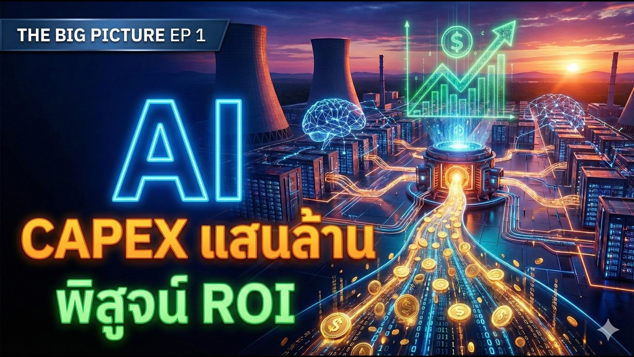 ถอดรหัสวัฏจักร AI - จากงบลงทุนแสนล้าน สู่การพิสูจน์ผลตอบแทนในโลกความจริง | The Big Picture EP 1