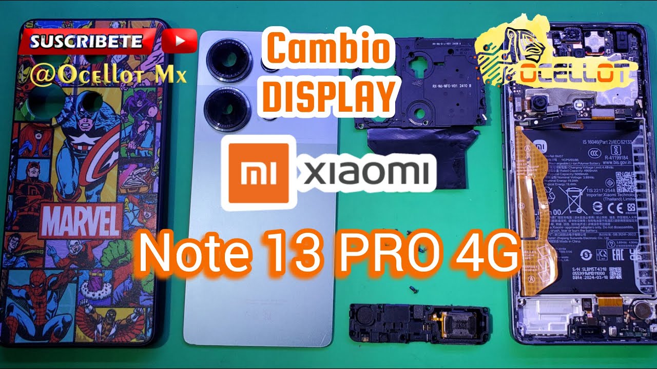 REDMI Note 13 PRO 4G Desarmar Display Dessasembly @Ocellot Mx