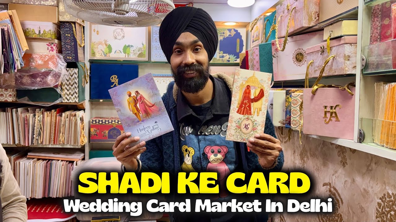 Finally SHADI Ke Card Final Hogye 😍 Wedding Card Market In Delhi
