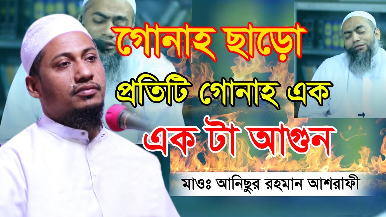 যুবক-যুবতীরা শুনো?  | গোনাহ আগুন  | প্রতিটি গোনাহ এক এক টা আগুন  |  Anisur Rahman Ashrafi