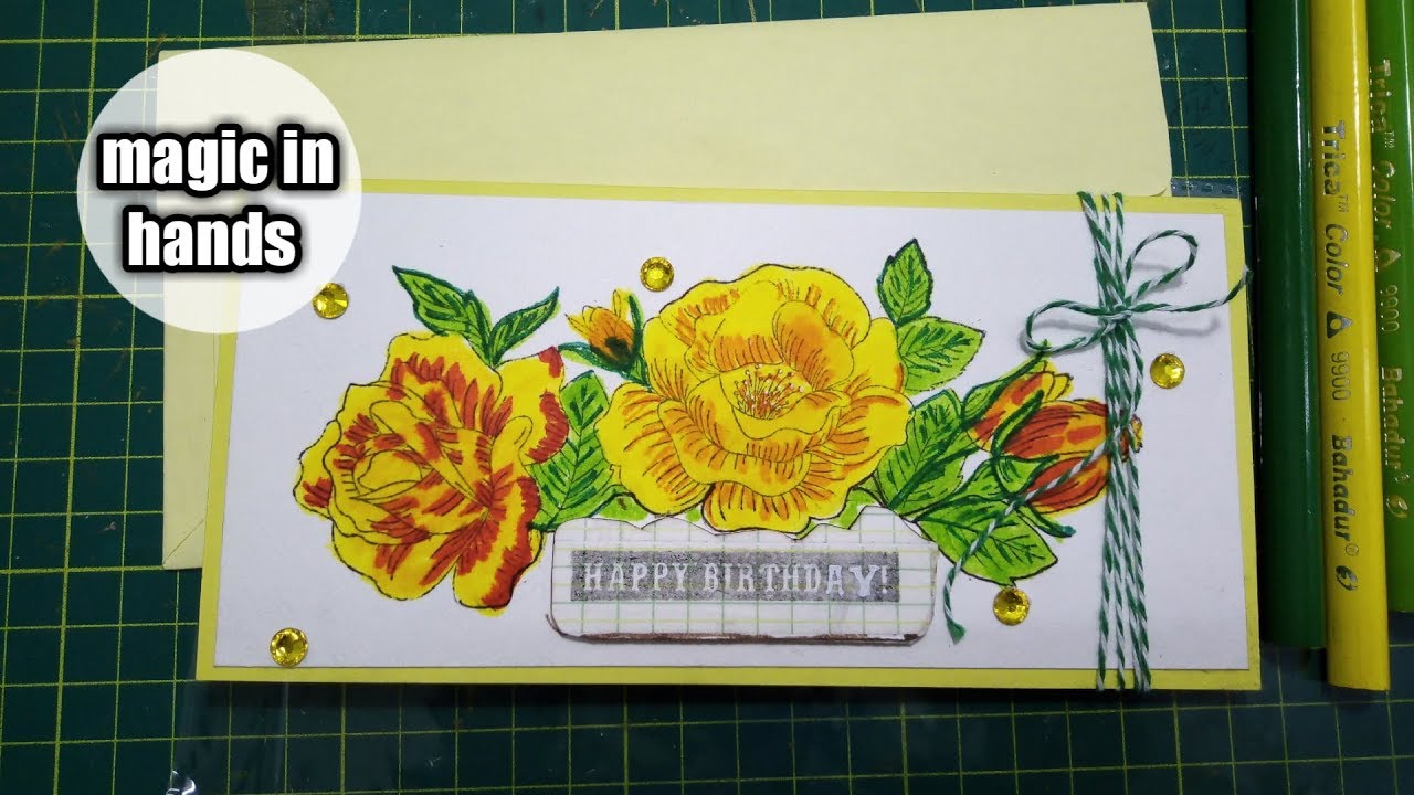 How to make letter fold /trifold card? by magic in hands...
