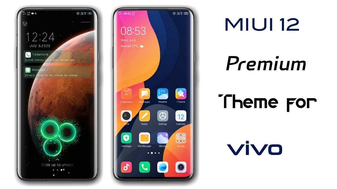 New MIUI 12 premium Theme for vivo | new charging animation