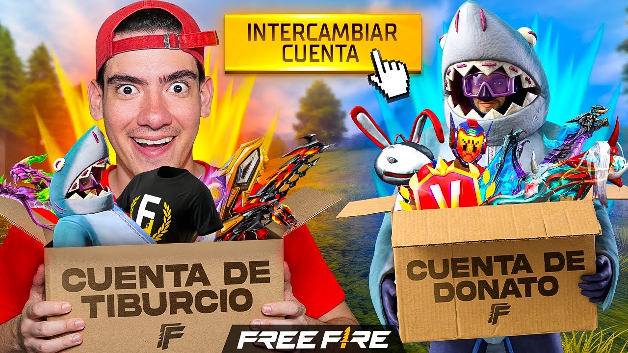 INTERCAMBIE DE CUENTA EN FREE FIRE CON TIBU !! - TheDonato