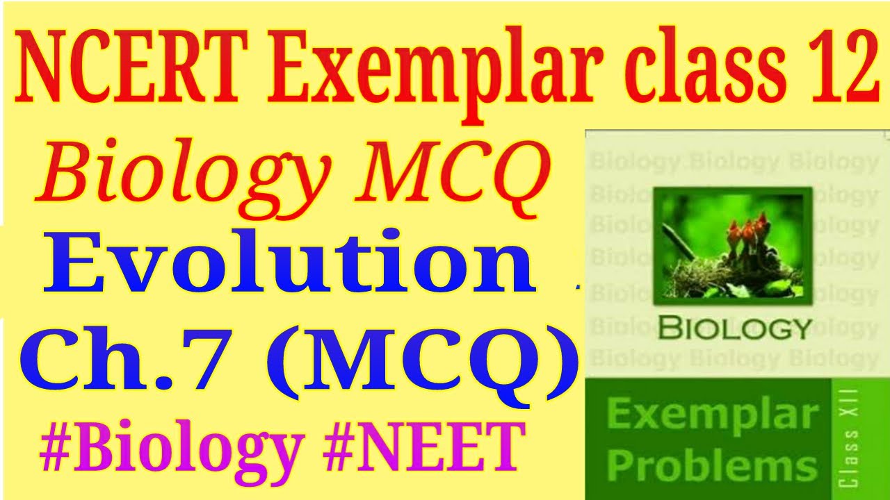 Evolution class 12 ncert exemplar mcq for NEET exam