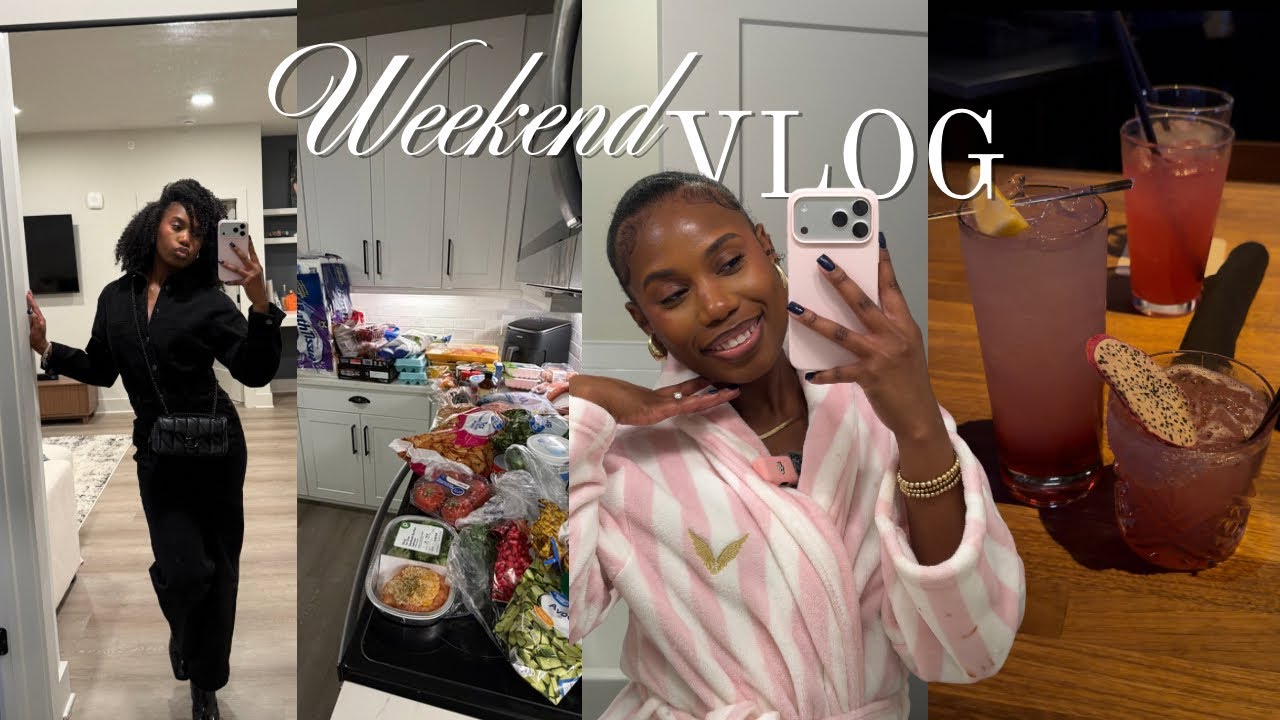 weekend vlog: date night + girls night + grocery restock & more