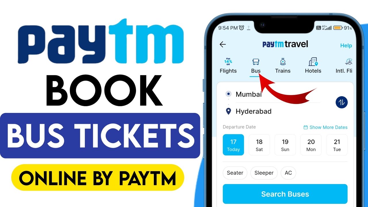 How to Book Bus tickets Online Paytm | Bus Ticket Booking through Paytm App