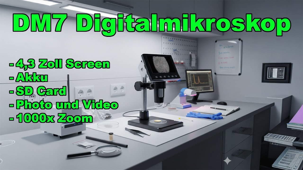 Test - DM7 Digitalmikroskop mit 1000x Zoom #techreview #test #banggood