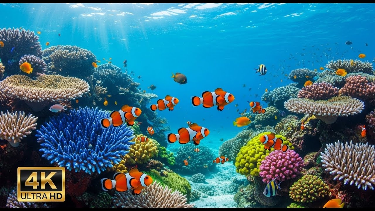 🐢 Ocean Life in 4K – Serene Aquarium View for Meditation, Yoga, and Sleep