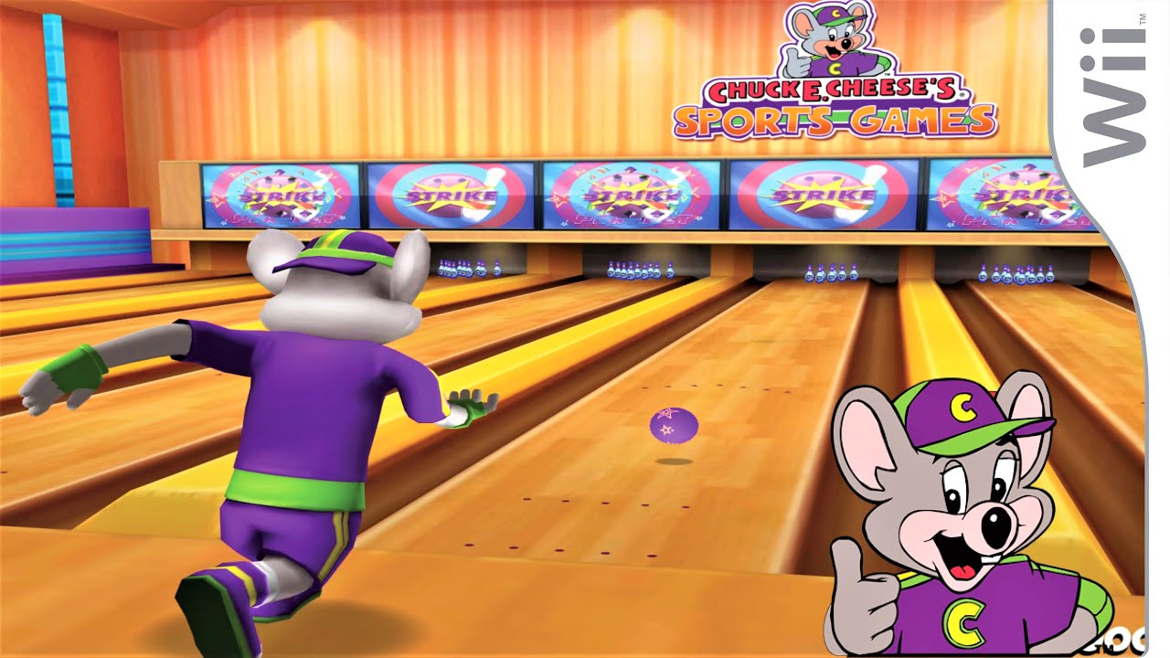 Chuck E. Cheese's Sports Games | Bowling Game | 4K Wii Dolphin Emulator