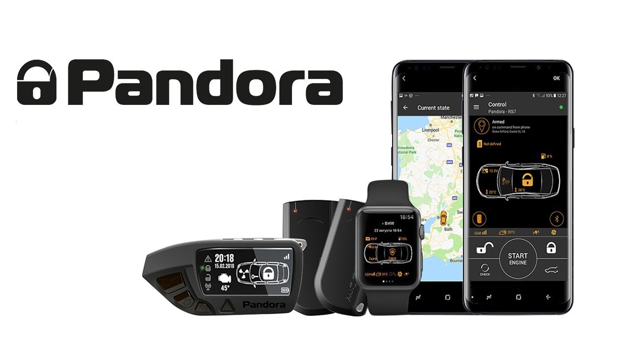 Автосигнализация и иммобилайзер Pandora