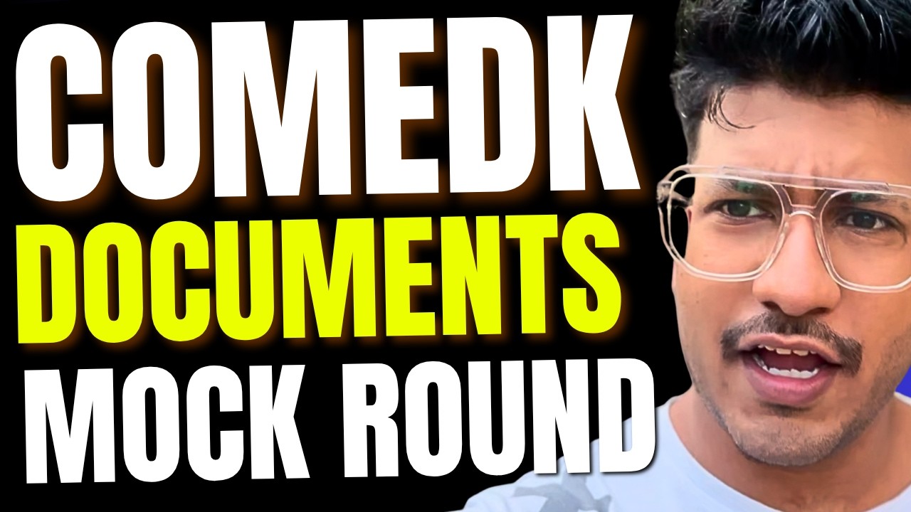 COMEDK 2024 | New Document Verification Dates | COMEDK Mock Round