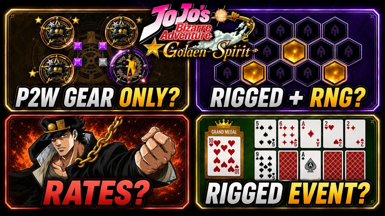 Игра развалится... Система снаряжения и духов ОЧЕНЬ ПЛОХА для F2P | JoJo's Golden Spirit | JoJo GS