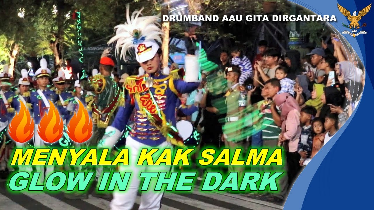 MENYALA KAK SALMA 🔥 DRUMBAND GITA DIRGANTARA AAU - KIRAB HARI LAHIR PANCASILA MALIOBORO JOGJA