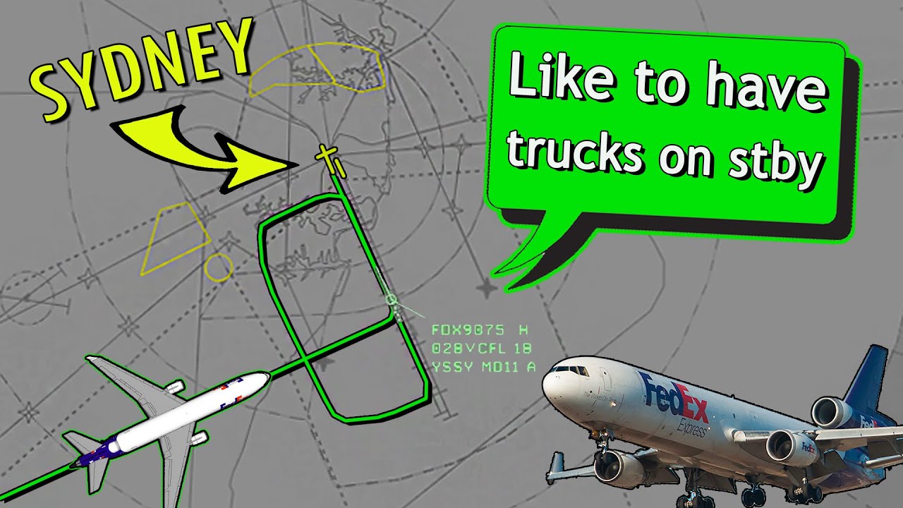 Fedex MD-11 has SLAT/FLAP ISSUES at Sydney | High speed approach