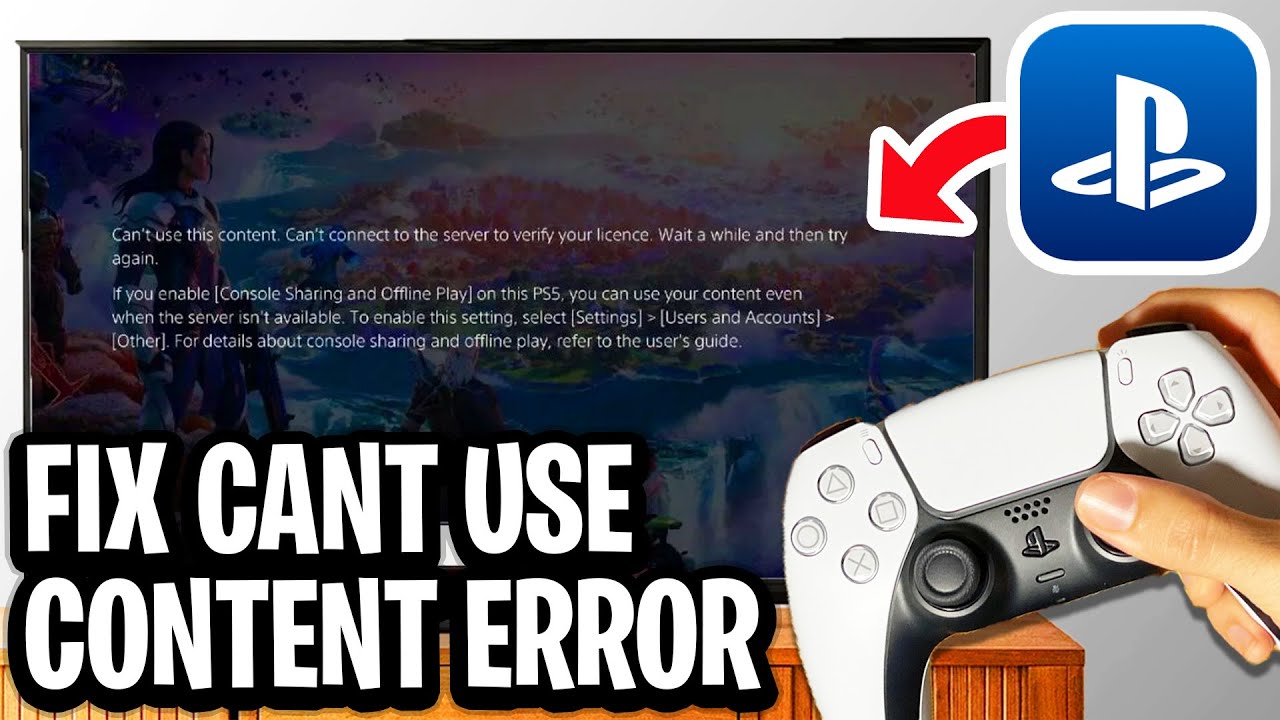How To FIx Cannot Use Content Error and Restore Licenses On PS5 - Step By Step