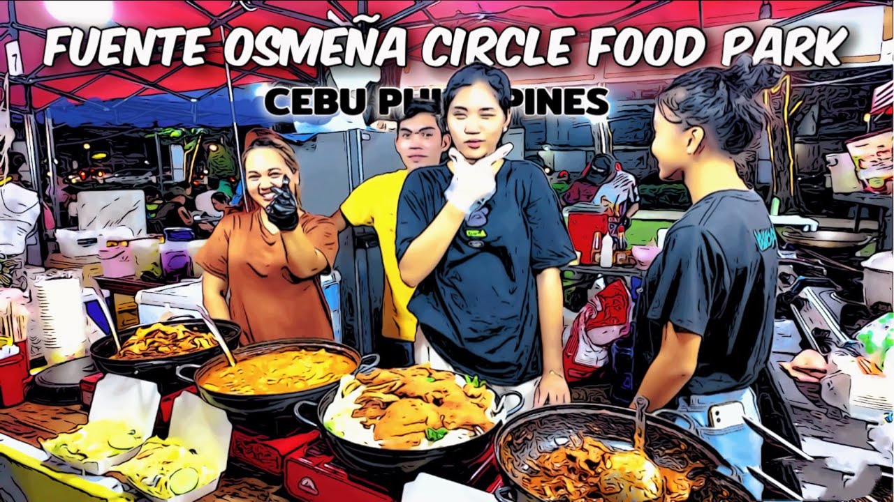 🐵 [HD #CEBU 🇵🇭 ] FUENTE OSMEÑA CIRCLE FOODPARK  Virtual Tour June 2024