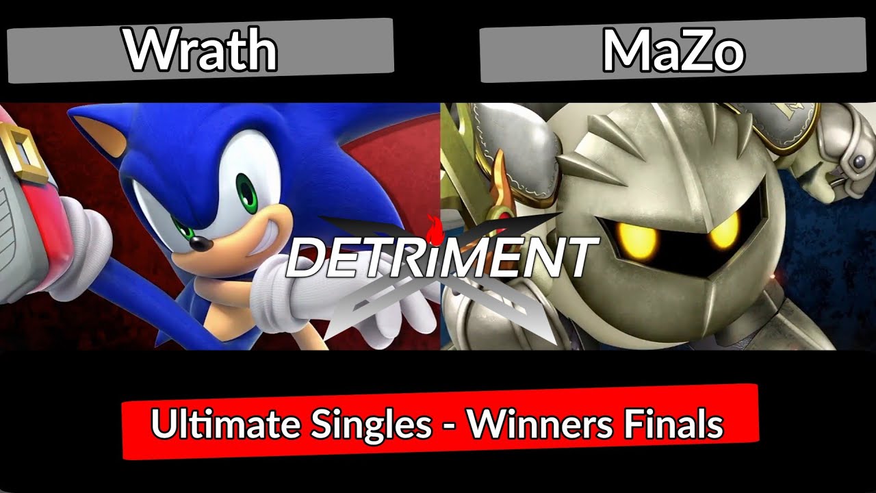 DETRiMENT 6 - Wrath (Sonic) vs MaZo (Meta Knight) | Smash ultimate ssbu