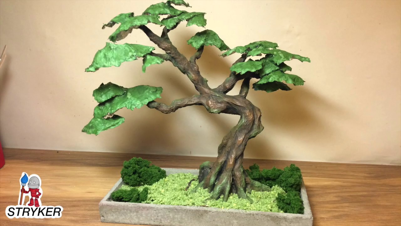 How To Make a Paper Mache Bonsai Tree