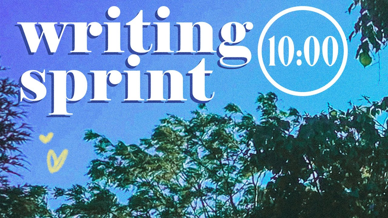 10 Minute Relaxing Writing Sprint Timer - Get More Done In Less Time