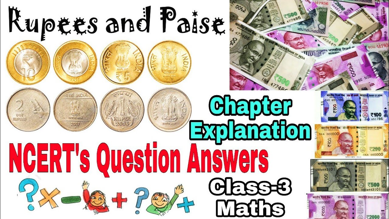 Rupees and Paise (Page 190-195) Class-3 Maths/ Chapter Explanation and NCERT Question Answers by KV