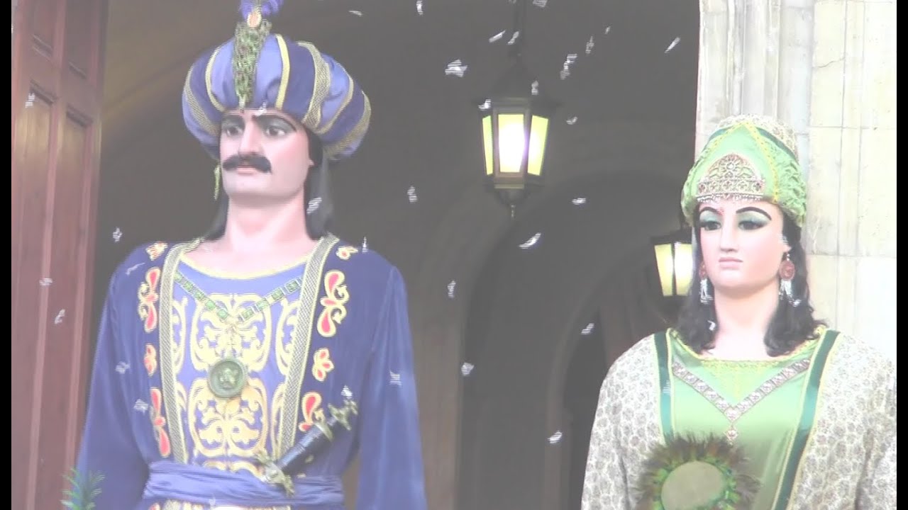 Acte de presentació dels Gegants Moros restaurats a Sant Magí 2015