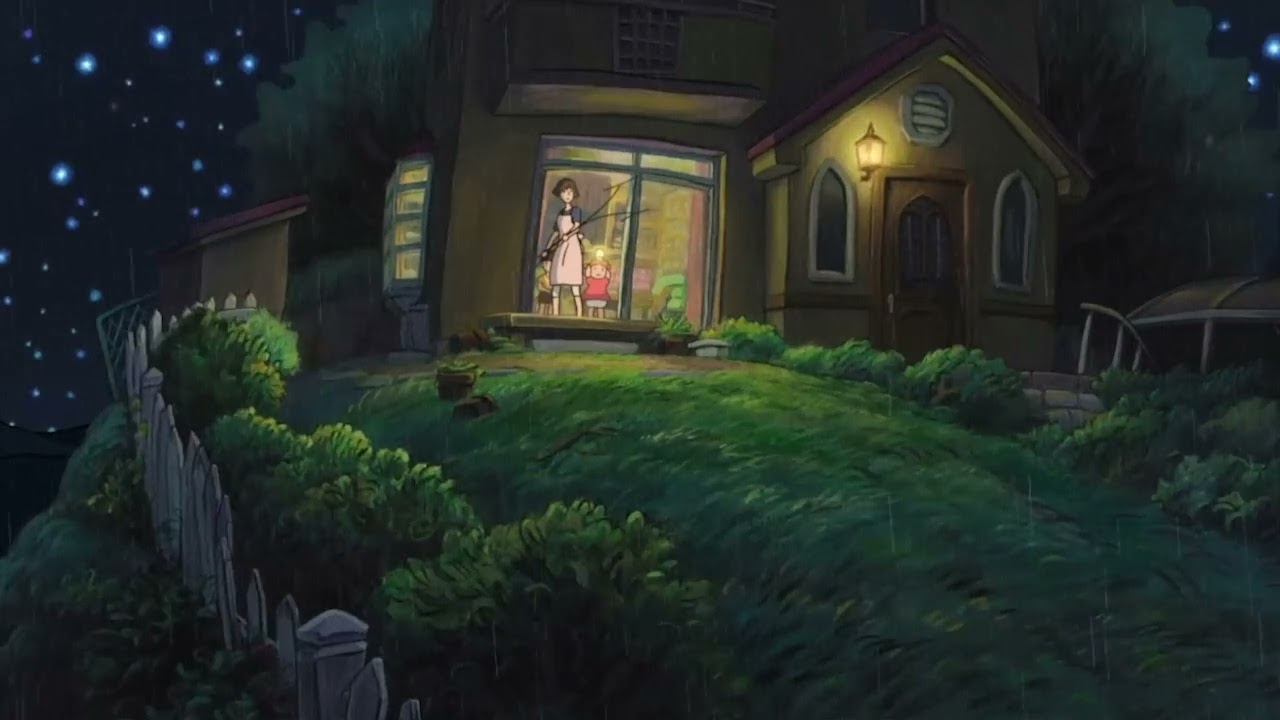 Studio Ghibli Relaxing Piano Compilation with Rain Sounds
