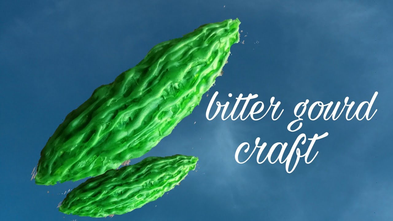 bitter gourd crafts/bitter melon craft/vegetables crafts ideas