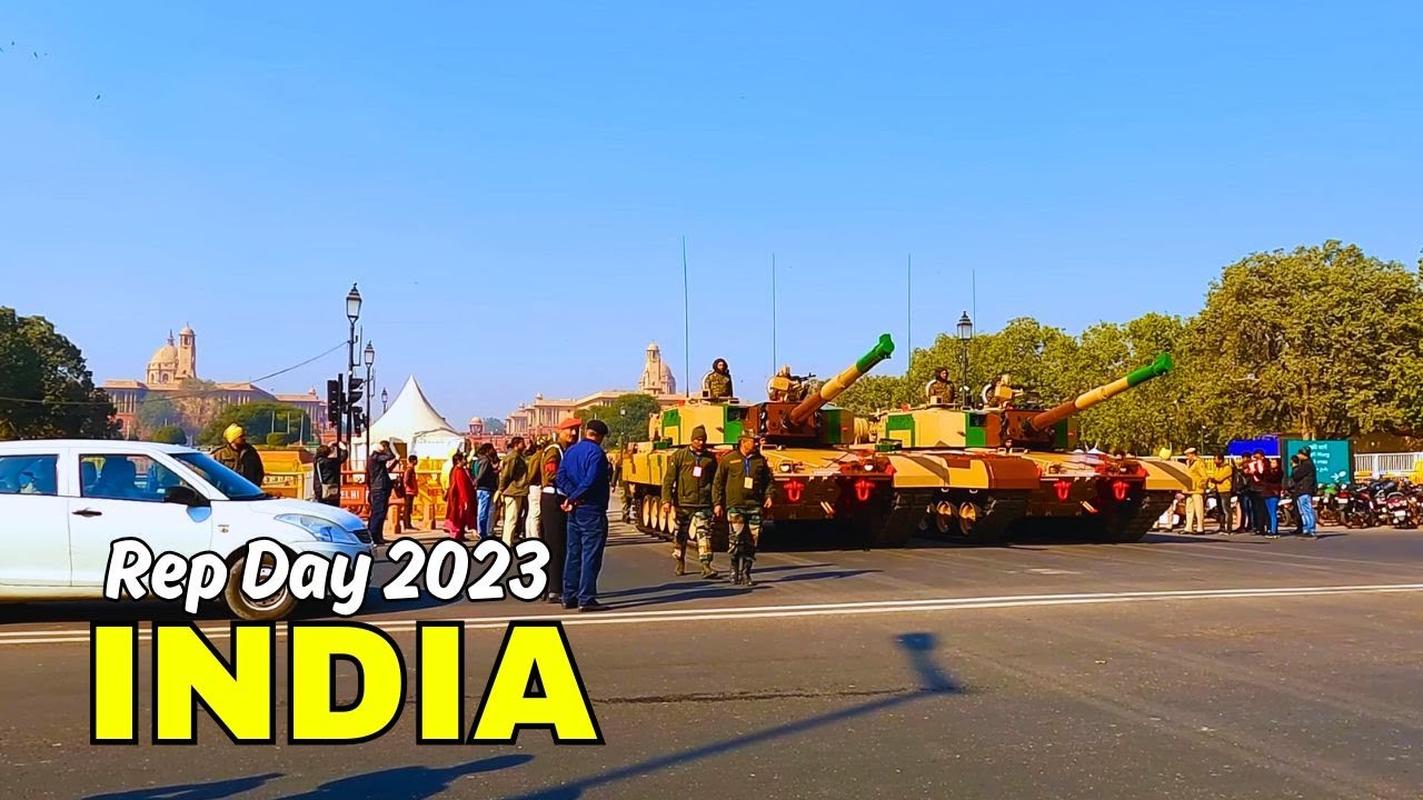 🇮🇳 India's Republic Day Rehearsal 2023: Contingents & Camels, New Delhi (4K UHD)
