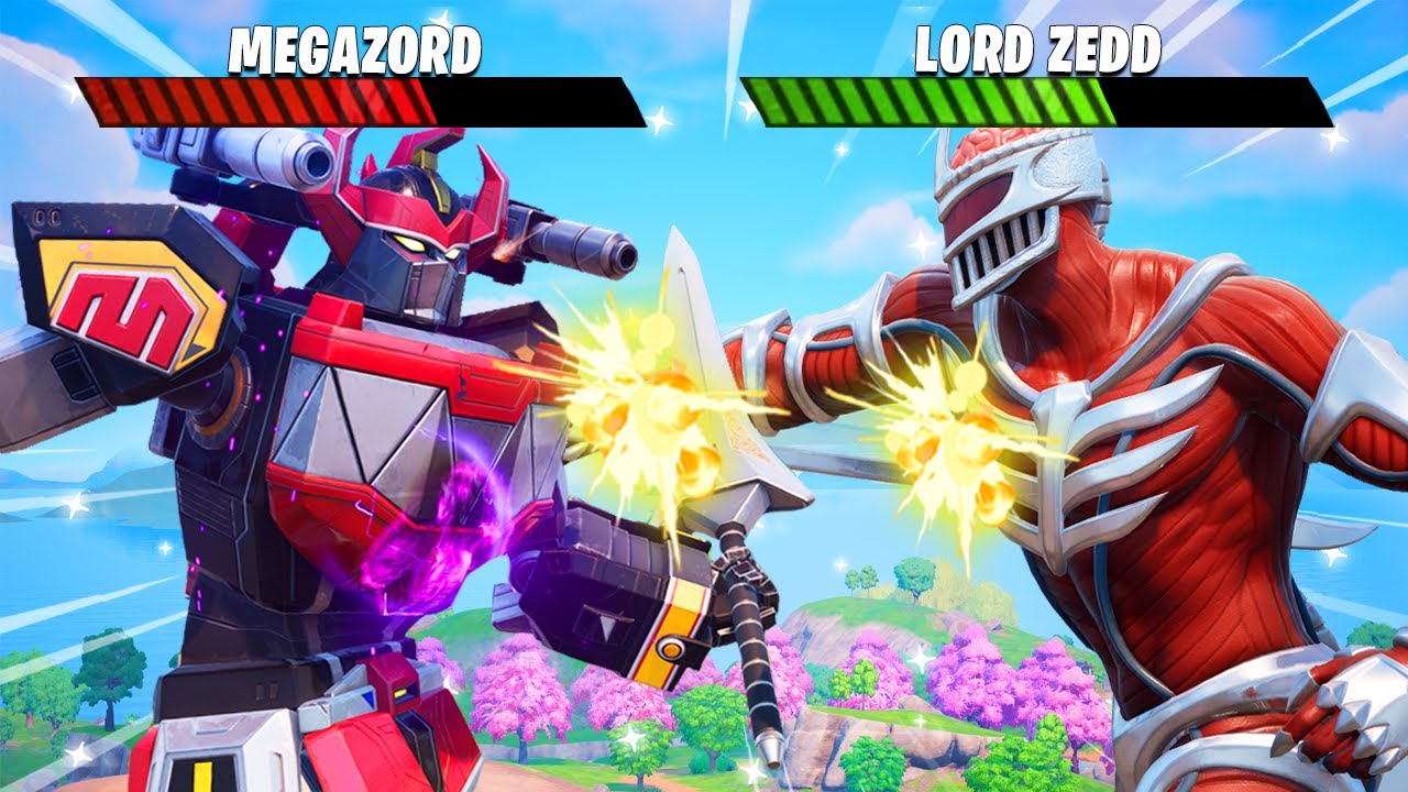 The *MEGAZORD vs LORD ZEDD* Challenge in Fortnite