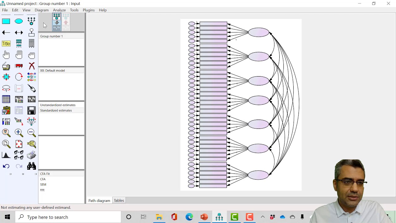 SEM with AMOS: From Zero to Hero (17: Draw the CFA model in AMOS)