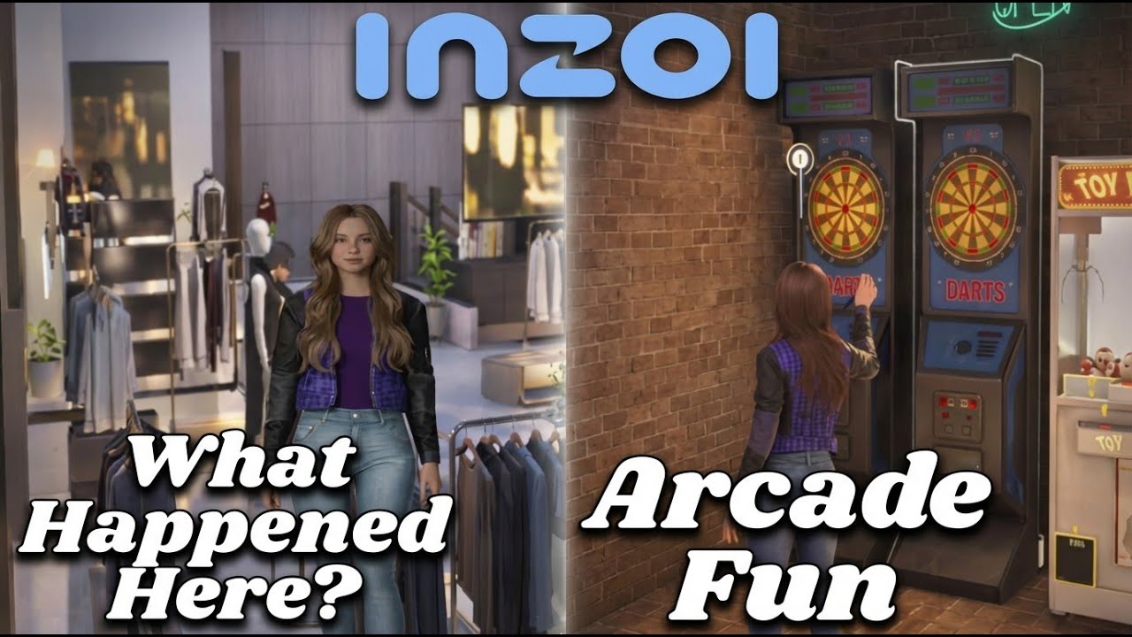She Went Shopping… Then Spent All Night At The Arcade (Inzoi)