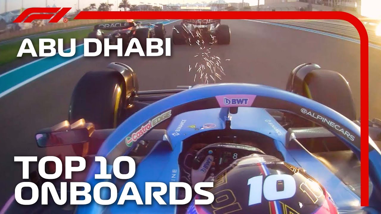 Checo And Lando Make Contact And The Top 10 Onboards | 2023 Abu Dhabi Grand Prix | Qatar Airways