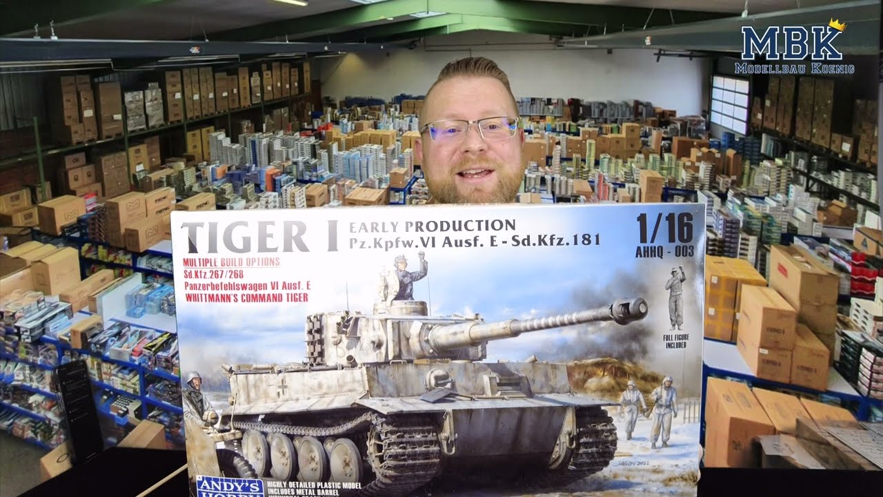 MBK packt aus #710 - 1:16 Tiger I Early Pz.Kpfw. VI Ausf. E (Andy's Hobby Headquarters AHHQ-003)