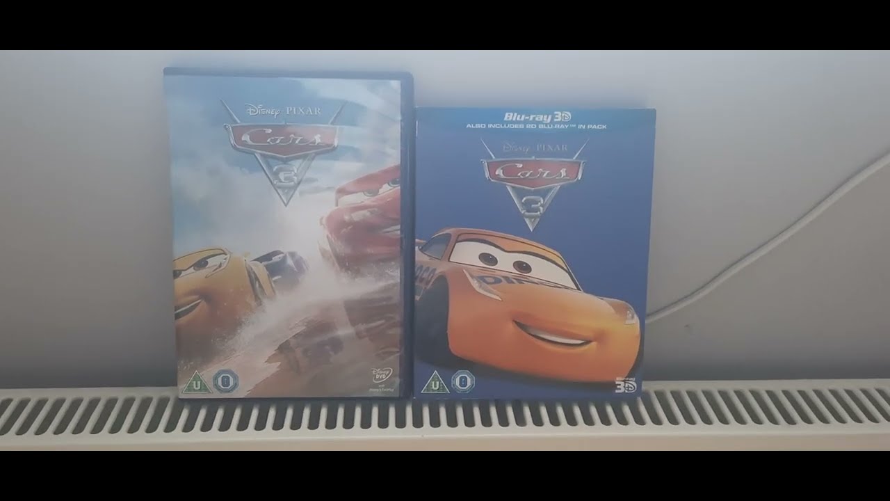 Cars 3 (UK) DVD and Blu-ray 3D Unboxing