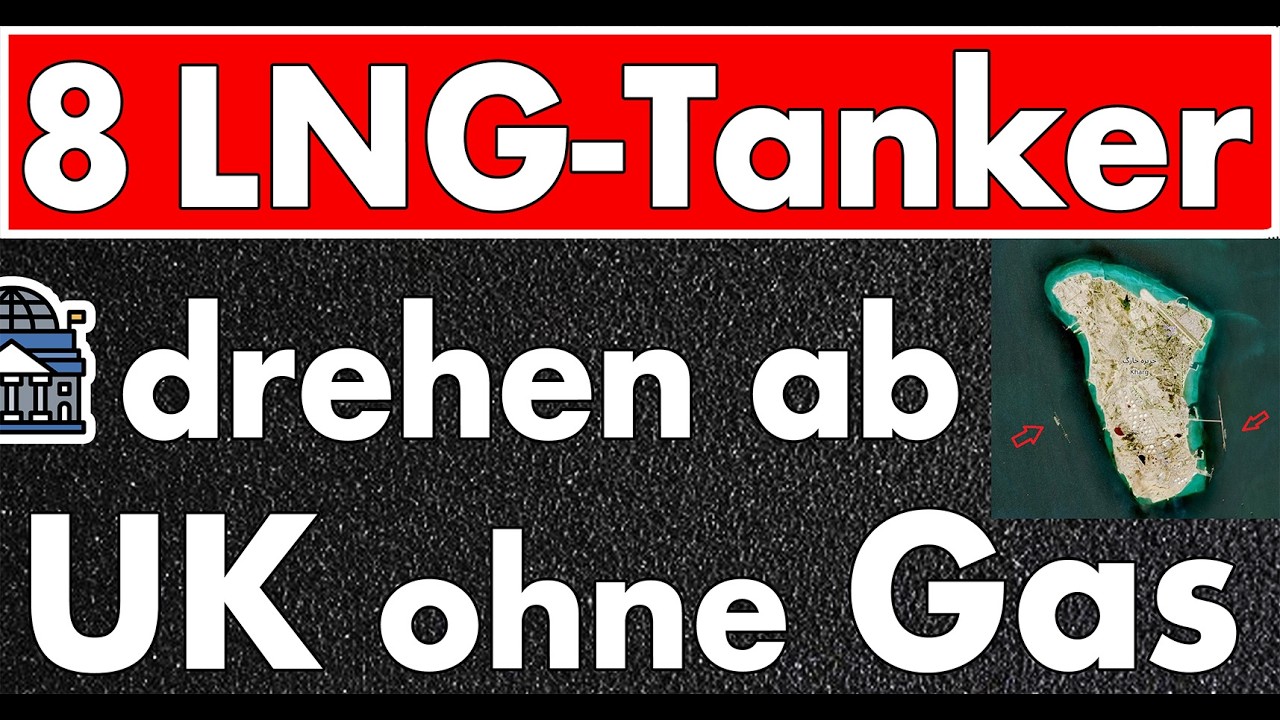Gasmarkt zeigt Mittelfinger nach Europa! UK noch Gas für 2 Tage, Tanker drehen reihenweise ab!