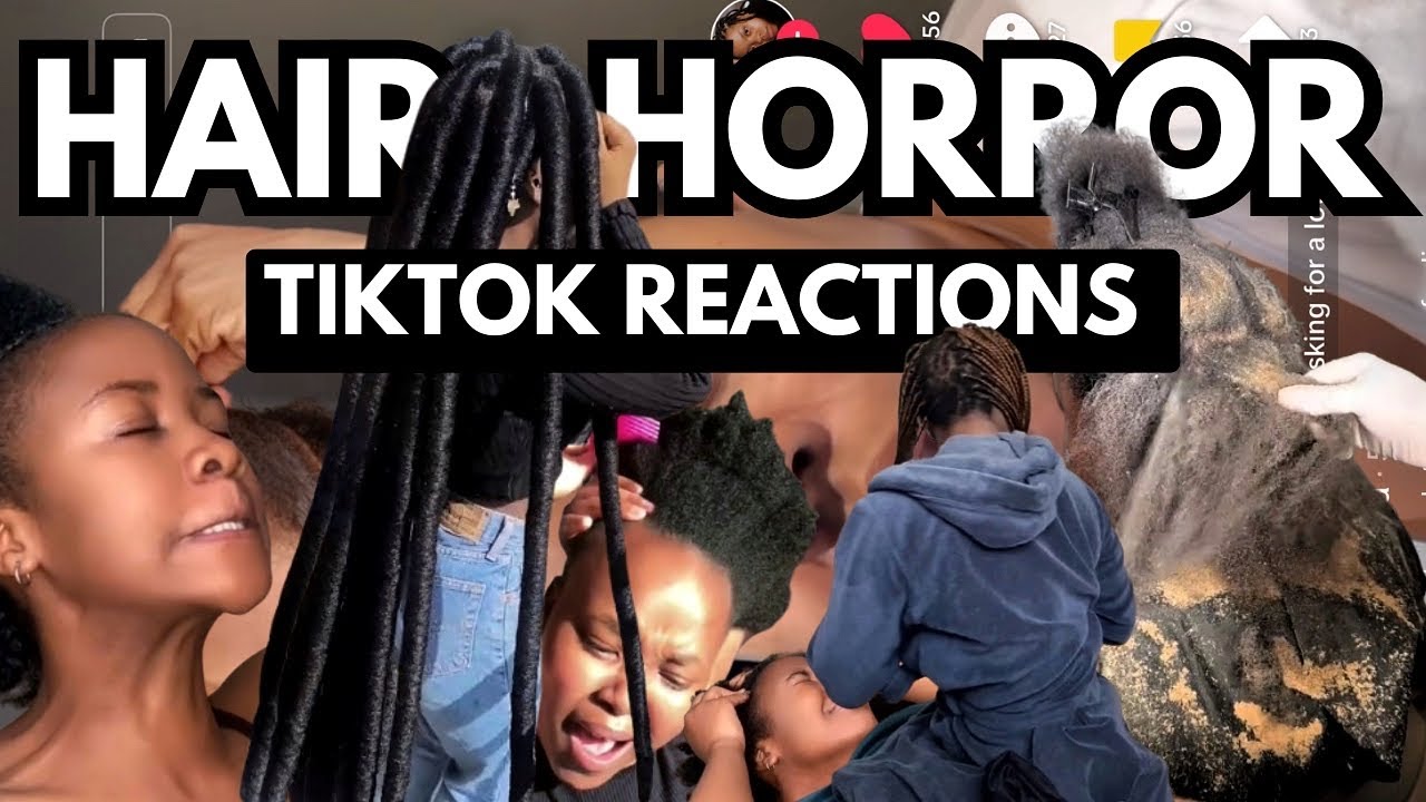 ARE WE OKAY?! : Reacting to Hair TikToks | South African YouTuber | Natural Hair TikTok