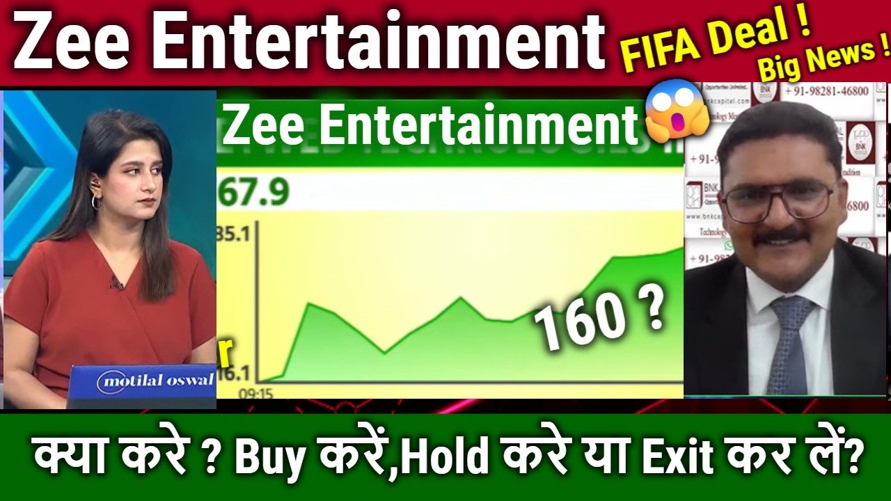 Zee Entertainment Share Future,buy ?analysis/FIFA Media rights deal !,zeel share latest news,target