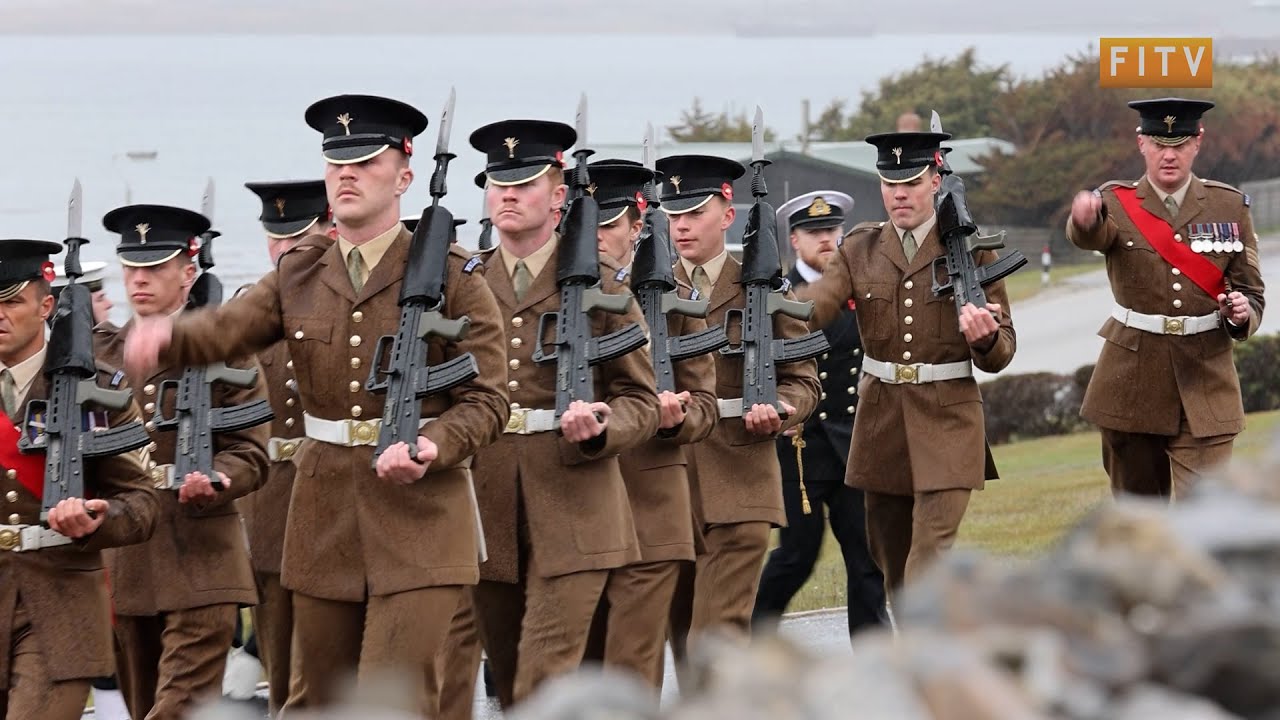 Remembrance Sunday service has been held in Stanley
