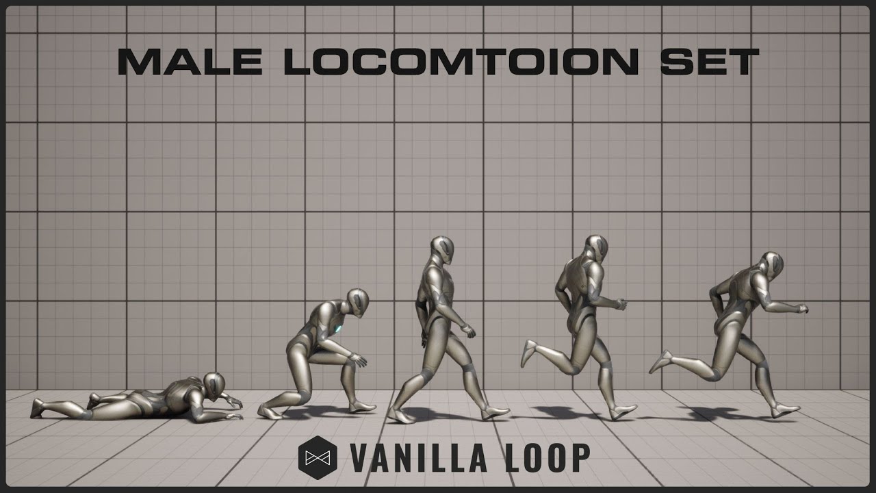 Male Locomotion Set [UPDATE 3.0] | Showcase | Ready-To-Use Game Animations