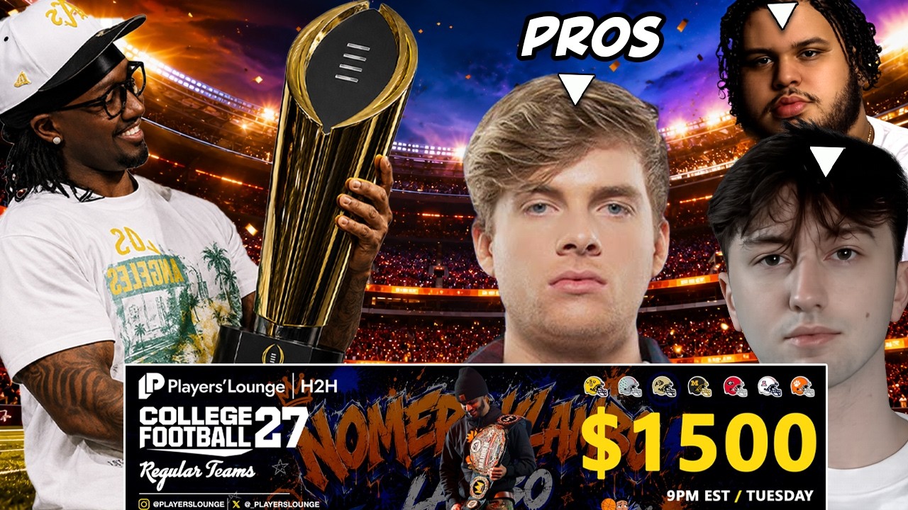 WINNING MY FIRST TOURNAMENT VS PROS IN COLLEGE FOOTBALL 27 ?!?!