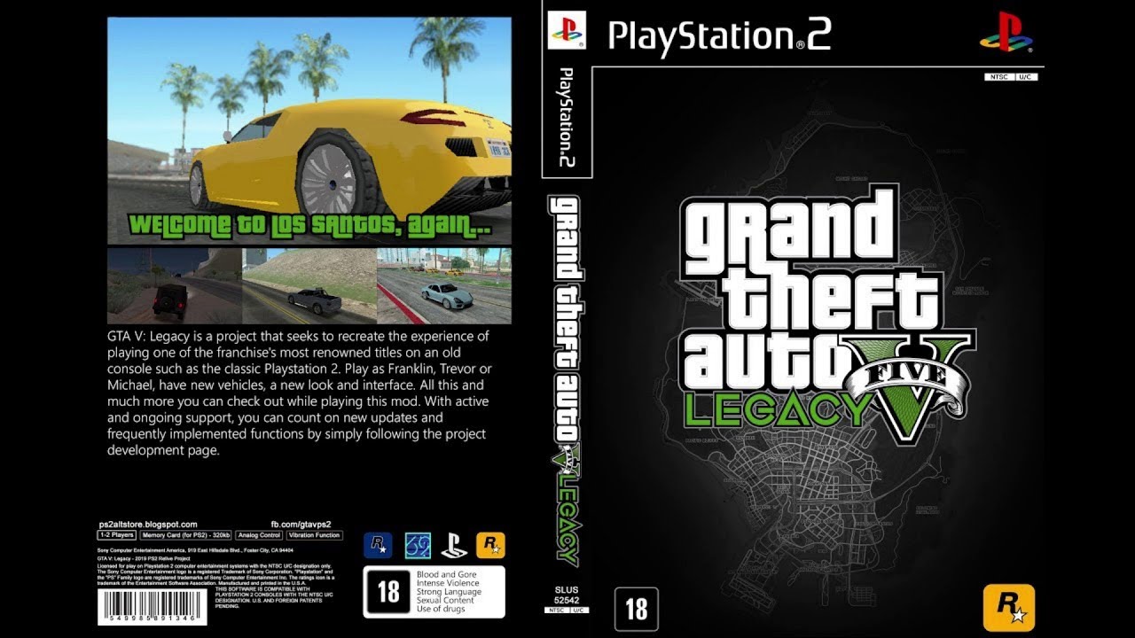 Grand Theft Auto V Legacy - Ps2