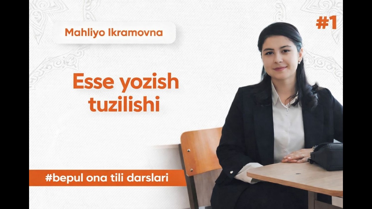 MILLIY SERTIFIKAT I ESSE YOZISH