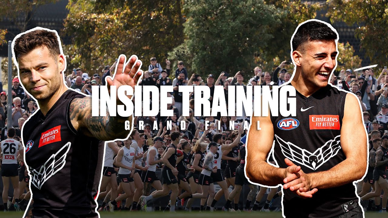 Inside Collingwood's Grand Final Training session 📲
