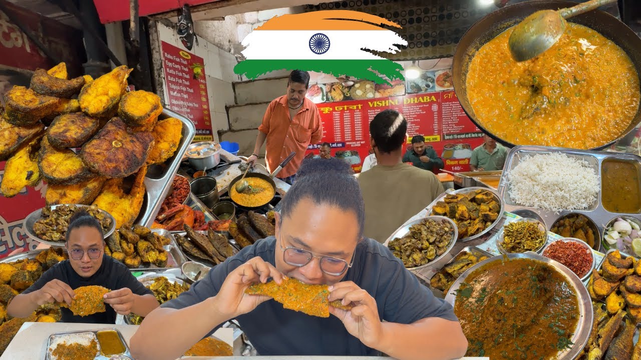 WARTEG DADAKAN DALAM GANG!! SIKAT SATU EKOR IKAN UTUH DIMASAK GULAI LEMAK DI WARUNG INDIA🇮🇳
