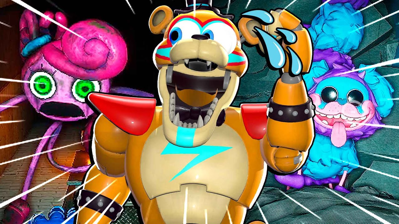 GLAMROCK FREDDY JOGA POPPY PLAYTIME 2 (FINAL) - MOMMY VIROU MACARRÃO!
