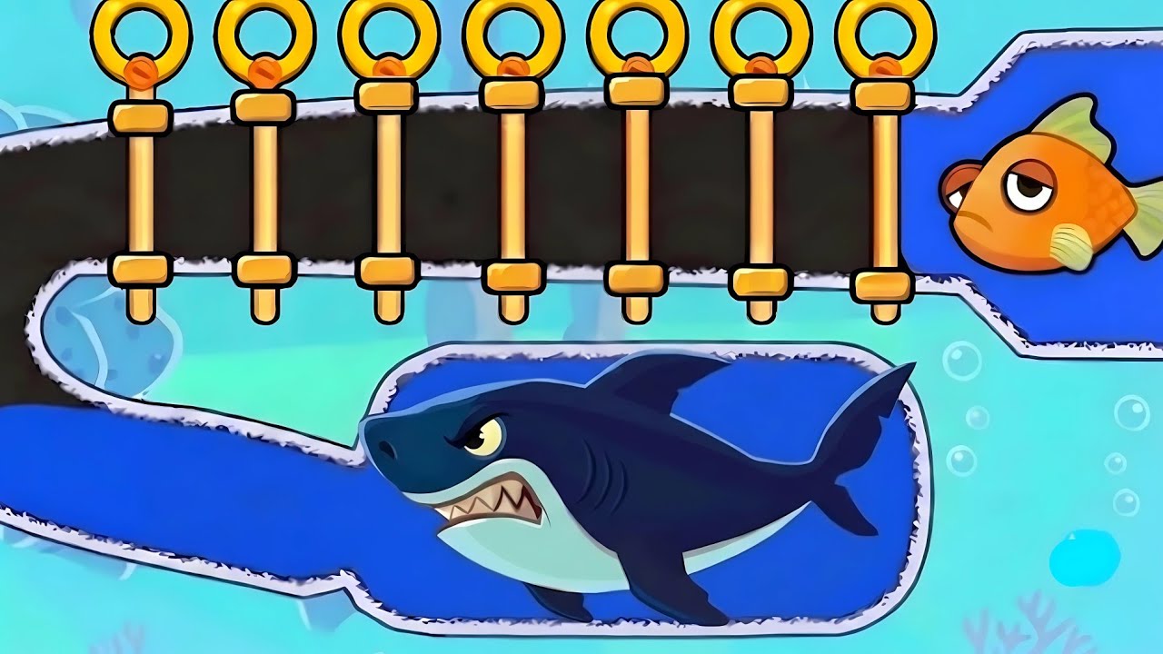 Satisfying mobile games / Save the fish / pull the pin updated level android game / mobile game 98