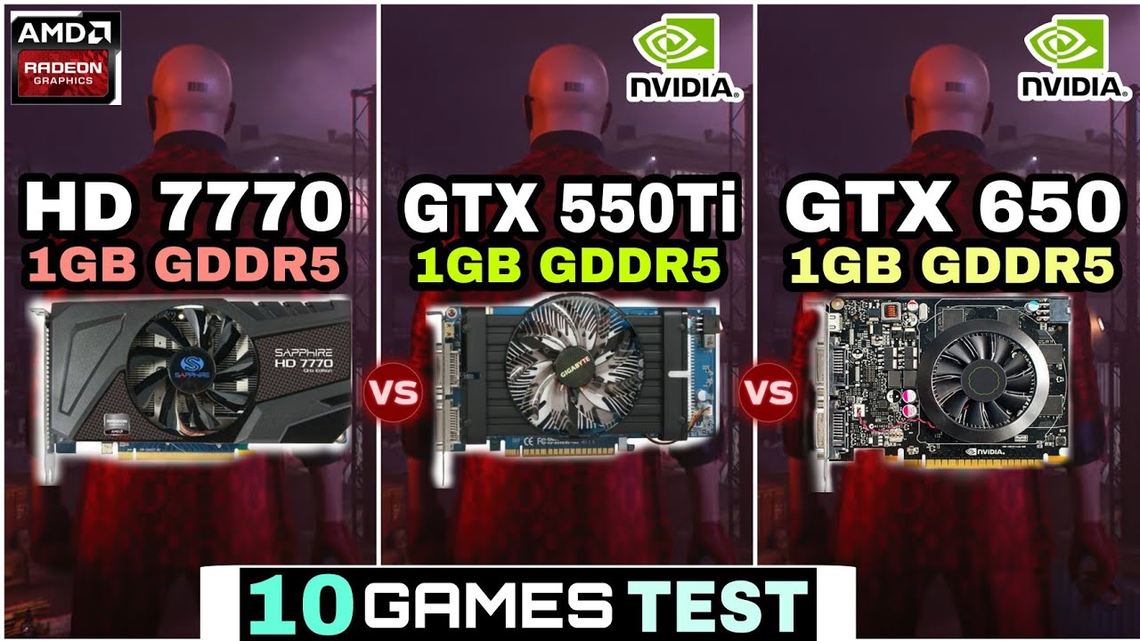 HD 7770 vs GTX 550 TI vs GTX 650 | 10 Games Test | Which Is Best ?